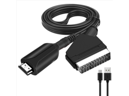 Cabo Conversor HDMI para Scart AQUAFORGE, 1 M, Blindado, Ouro