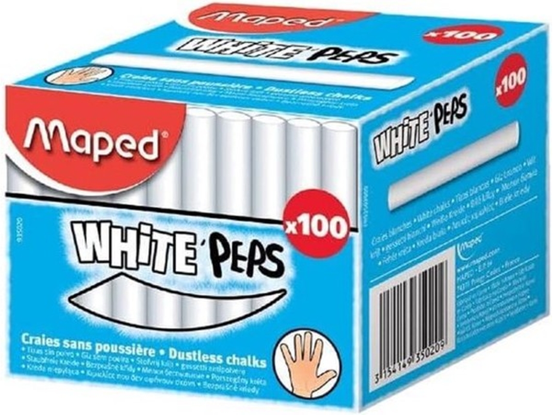Maped 935020 Krijt, Wit, 100 Stuks