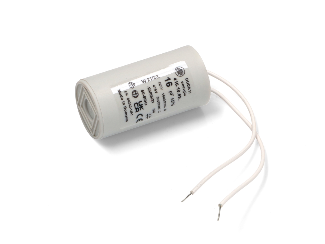 Condensador 16µf + Cabo DUCATI para Máquina de Lavar Roupa Cap824un