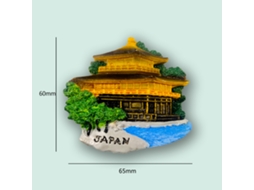 (pavilhão Dourado, Japão) Ímãs De Geladeira Em Relevo 3d Com Pontos Turísticos De Todo O Mundo.