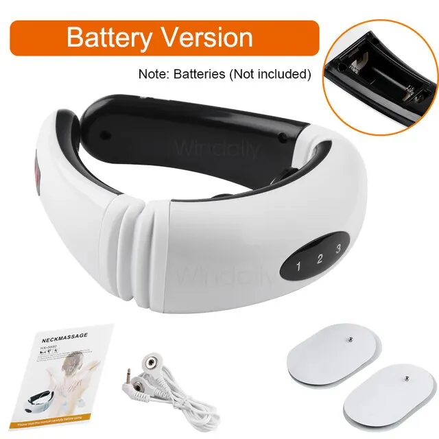 Massageador Elétrico Pulsante Para Costas E Pescoço Com Calor Infravermelho Distante Alívio Da Dor, Aparelho De Relaxamento E Cuidados A Saúde ~05791