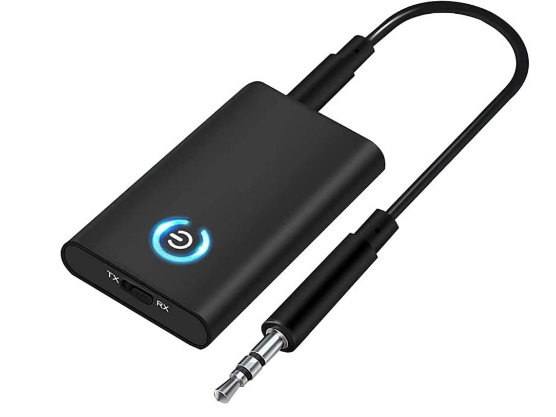 Transmissor/receptor Bluetooth Yizhood B10s 3.5mm Baixa Latência Preto