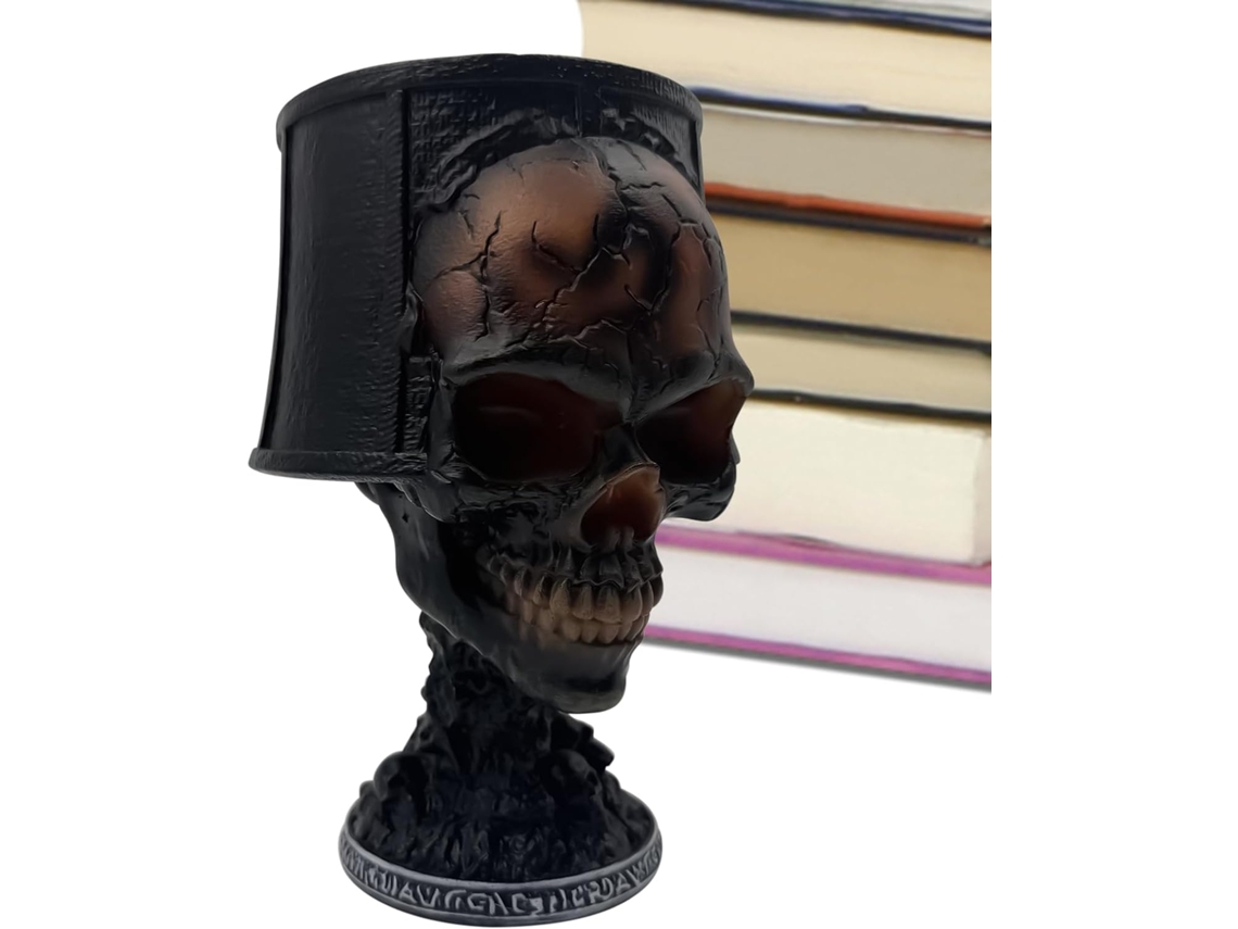 Luminária De Mesa Em Formato Caveira Gótica 20cm 7, 87pol Ideal Para O Halloween