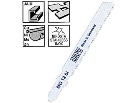Lâmina de Corte Alt. 55 Mm D.2 Al-Fe-Cu-Inx Pz.5 Mg12Bi Wilpu REISSER Metal Profundidade de Corte 55 Mm