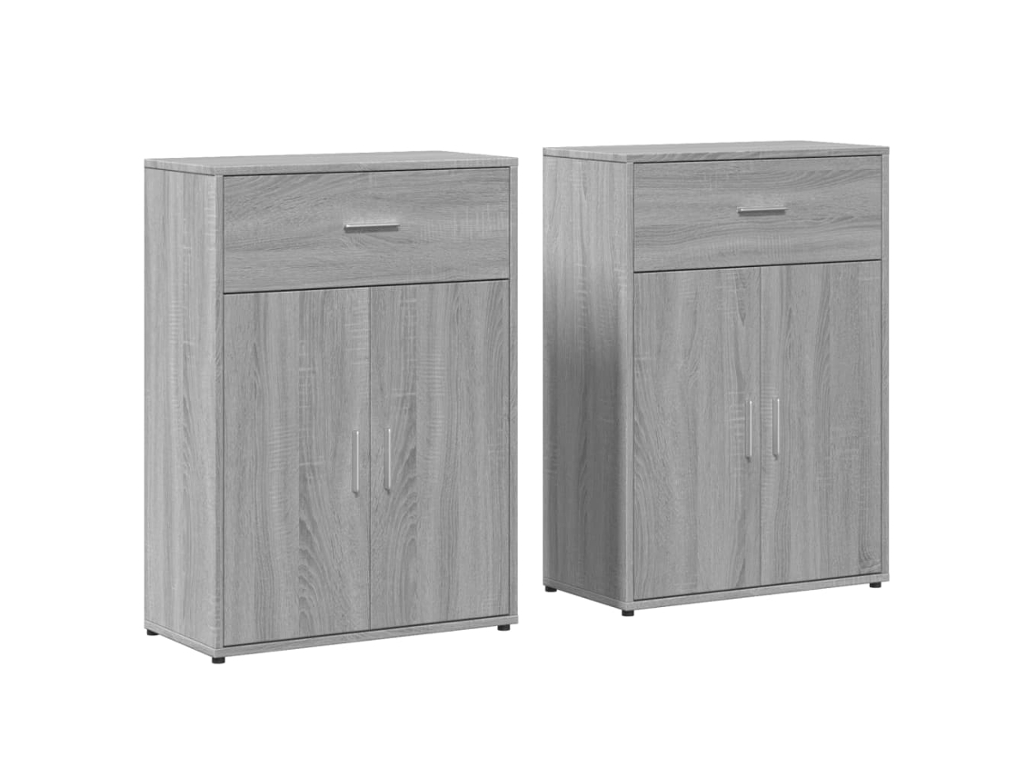 Sideboard, Sideboards Vidaxl Cinzeto Madeira Processada (n/a)