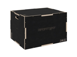 Caixa Pliométrica Madeira De Faia Cor Preto 61x51x41 Cm Sportnow