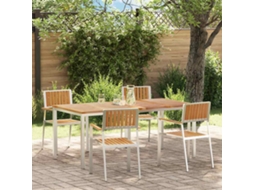Vidaxl Conjunto De Jantar Para Exterior 5 Unid. 180 X 90 X 75 Cm