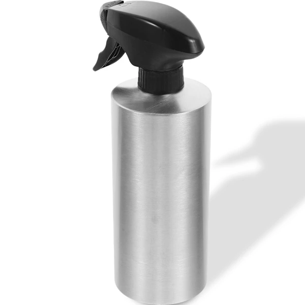 Regador para Plantas de Interior, em Aço Inoxidável, com Borrifador, Cor Prata, 350ml AQUAFORGE