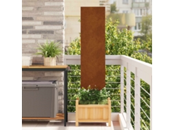 Vidaxl Tela De Privacidade Para Jardim Ferro Enferrujado 32 X 140 Cm