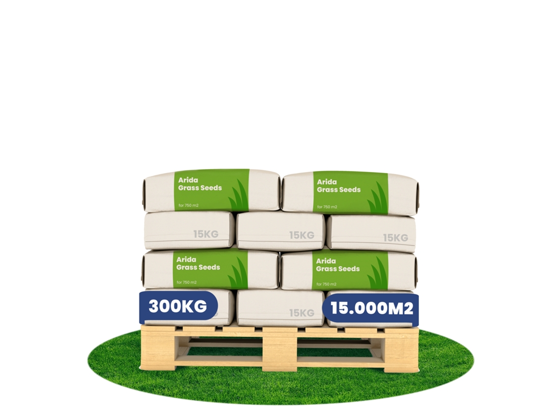 Semente De Grama Arida Resistente A Seca 20x 300 Kg Para 15000 M2 Organifer