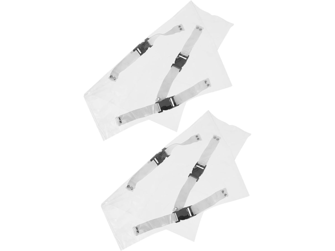 Protetores Transparentes Para Pés De Cadeira Odontológica Wakauto, 2 Peças, Almofadas Antiderrapantes Laváveis Com