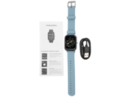 Pulseira Inteligente Business IP67 com monitor de sono e fitness azul S/MARCA