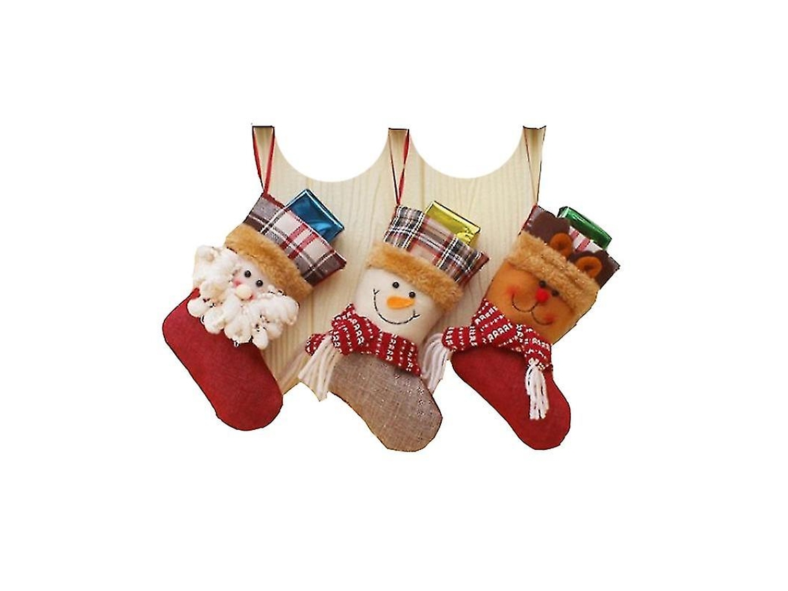 Peças De Decoração De Meia De Natal Com Botas De Papai Noel Olysi Shop