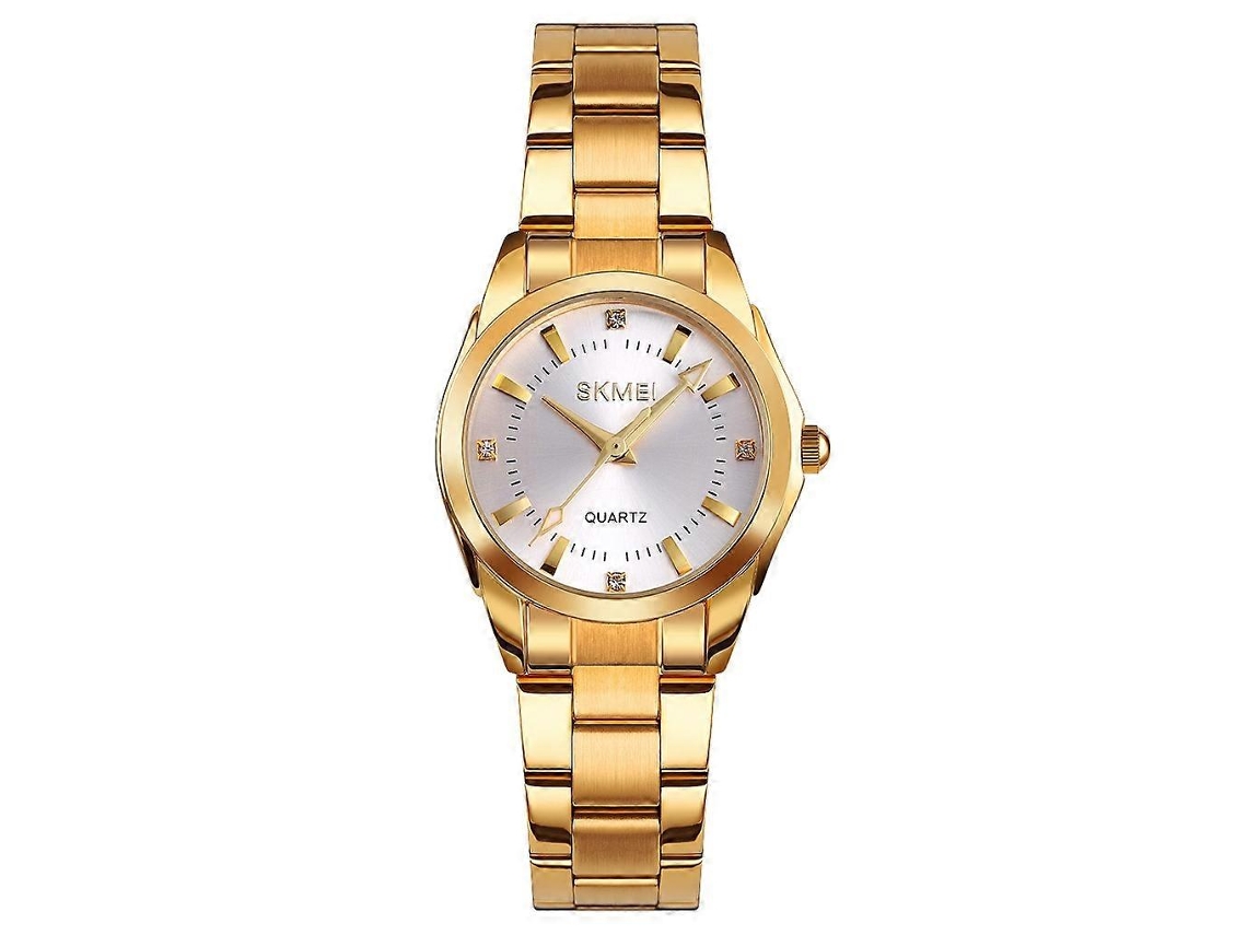 Relógio Feminino Skmei 1620 Com Strass Delicado, Criativo, Casual, À Prova D'água, Quartzo, Pulseira De Aço.