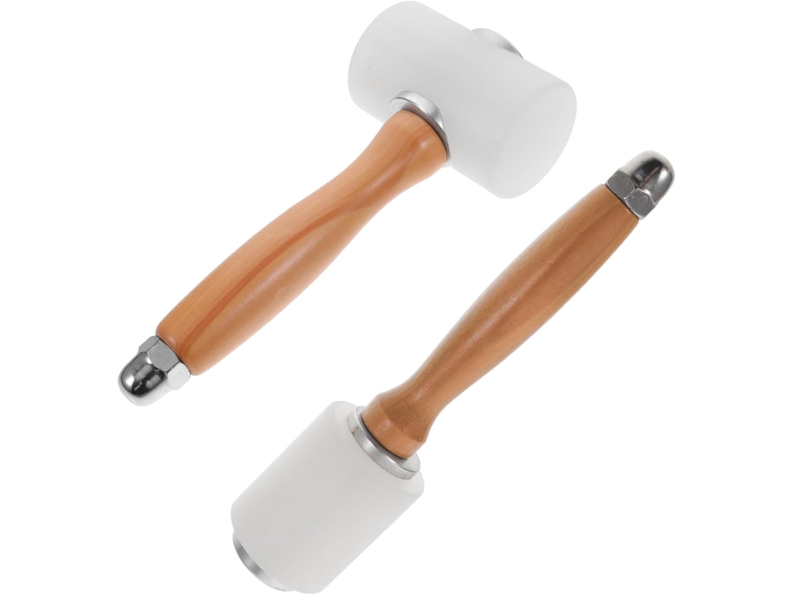 Martelos Para Couro Uonlytech Em Nylon, Ferramenta Com Cabo De Madeira