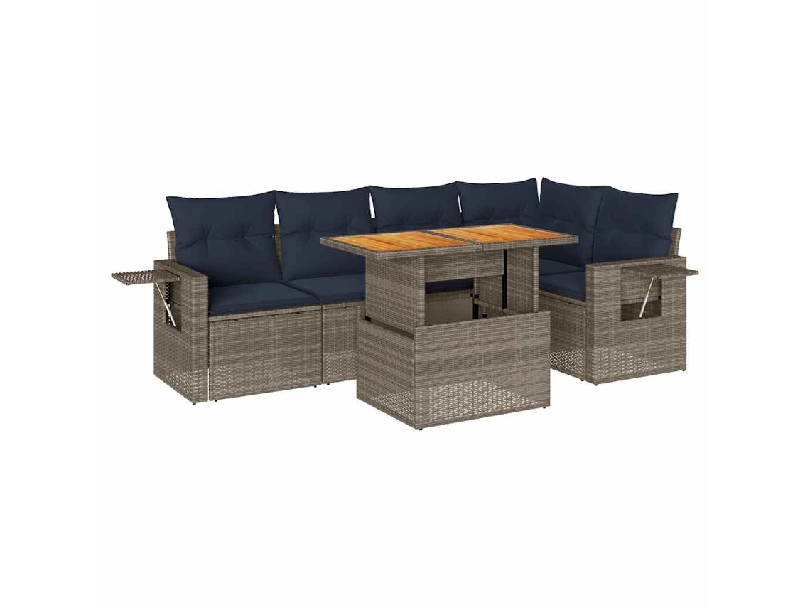 Garden Sofa Set, Garden Sofa Sets Vidaxl Cinzeto Rattan / Vime (n/a)