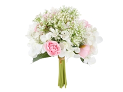 Buquê artificial de casamento bonito, rosa, flor de noiva, decoração romântica | S/MARCA