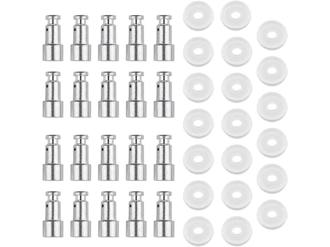 Kit Com 20 Válvulas Universais De Reposição Para Vapor Em Panelas Pressão, Com Boia E Vedação, Para Tubos Industriais Xl