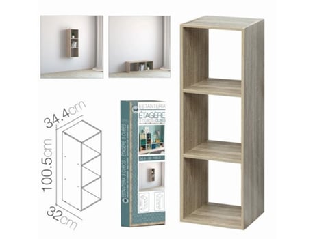 Prateleira 3 Cubos 34,4 X 32 X 100,5 Cm Fornor