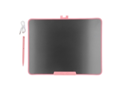 Tableta Lcd De Escritura De 16 Polegadas, Brinquedos Pré-escolares, Quadro De Doodle, Apagador Para Crianças, Colorido Rosa
