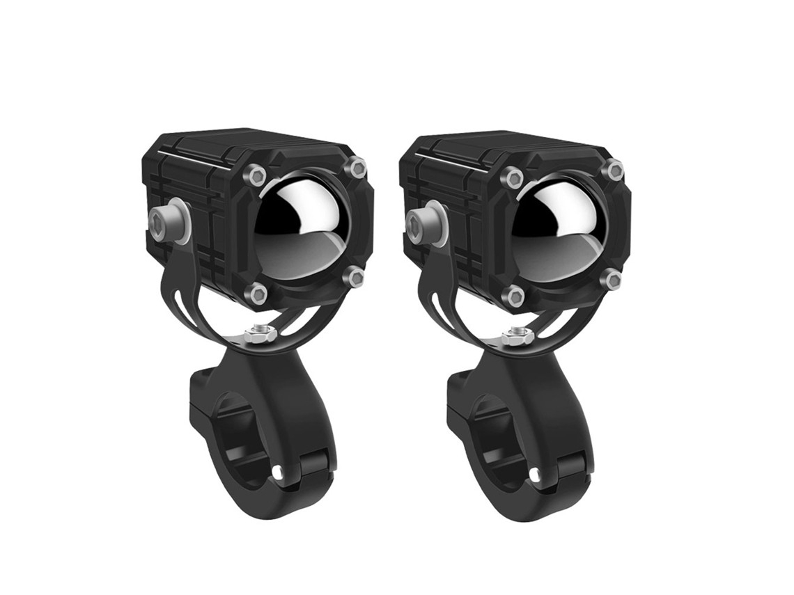 Motorcycle Led Headlight, 12,000 Lumens, Ip67, 4 Lighting Modes, Long Range, 2-pack.