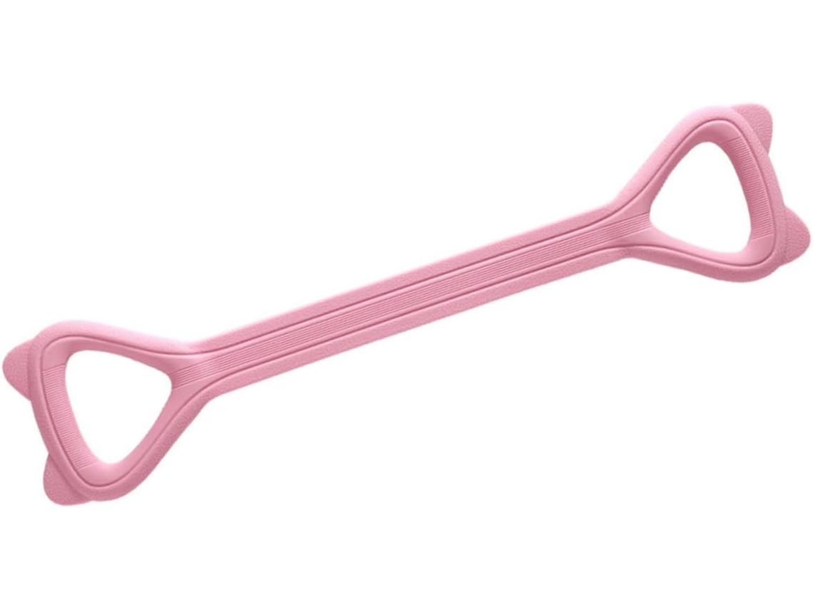 Faixas De Resistência Para Exercícios, Em Borracha Rosa, Treino Casa | Design Portátil E Resistente A Rasgos
