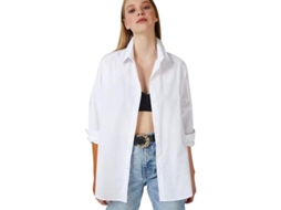 2026 blusas para Mulher com Mangas Longas e Gola V Casual Estilo Oversize de Algodão e Poliéster