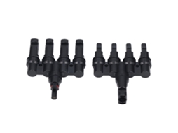 Conector Fotovoltaico de Derivação em T 4 para 1, Par Macho, Fêmea, Adaptador Divisor de Cabo 50a em Latão BRILVIBERA