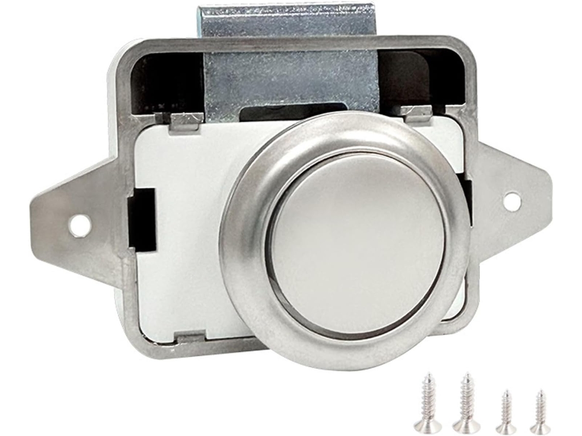 Porta Sem Chave para Caravanas, Autocaravanas, Móveis, Fechadura de Botão, Armário Sem Chave, Acessórios para Móveis, CHABERLU