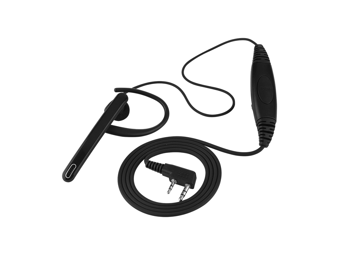 Fone De Ouvido Universal Com Gancho De Orelha, Microfone E Ptt Para Rádios Walkie Talkie Tipo K. Aquaforge