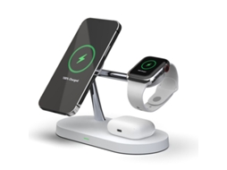 Carregador Wireless 15w X452 3 Em 1 Branco