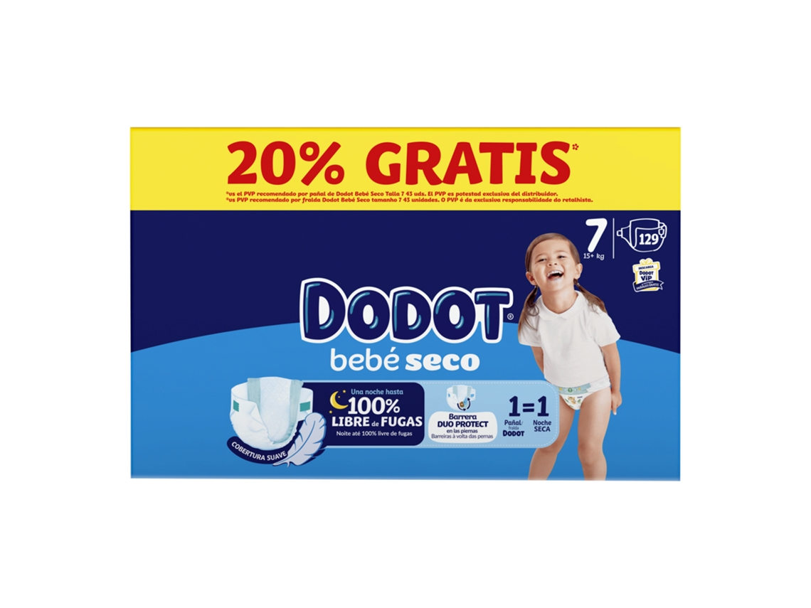 Box Fraldas Bebé Seco 15kg T7 Dodot