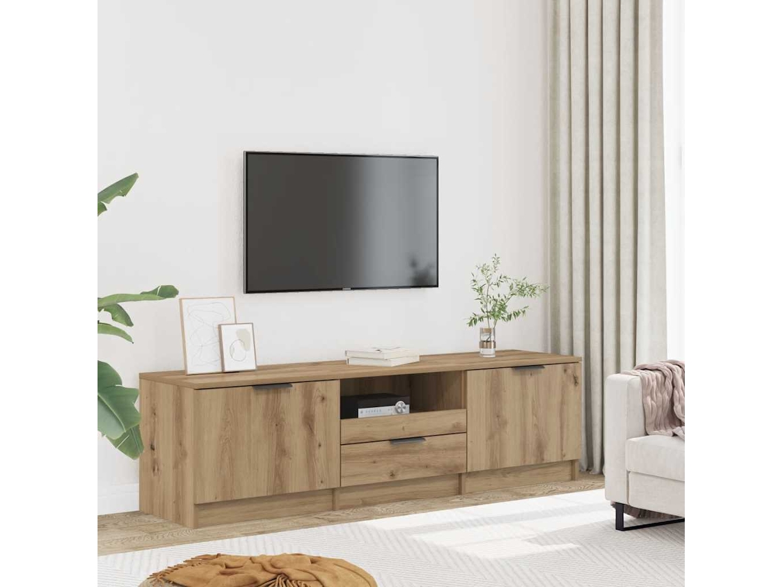 Vidaxl móvel de TV com portas em Carvalho Sonoma, 60x35x45 cm, madeira projetada S/MARCA