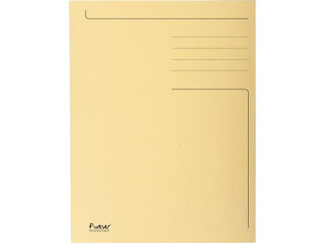 Exacompta Folder: Preprinted 3Flap Folder  Forever  24X32Cm  Cream /Stationary