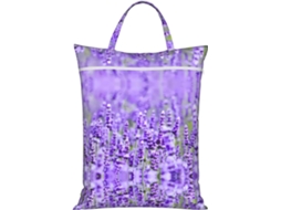 Saco De Roupa Suja Roxo Lavanda Para Viagem, Com Zíper E Alça, Saco