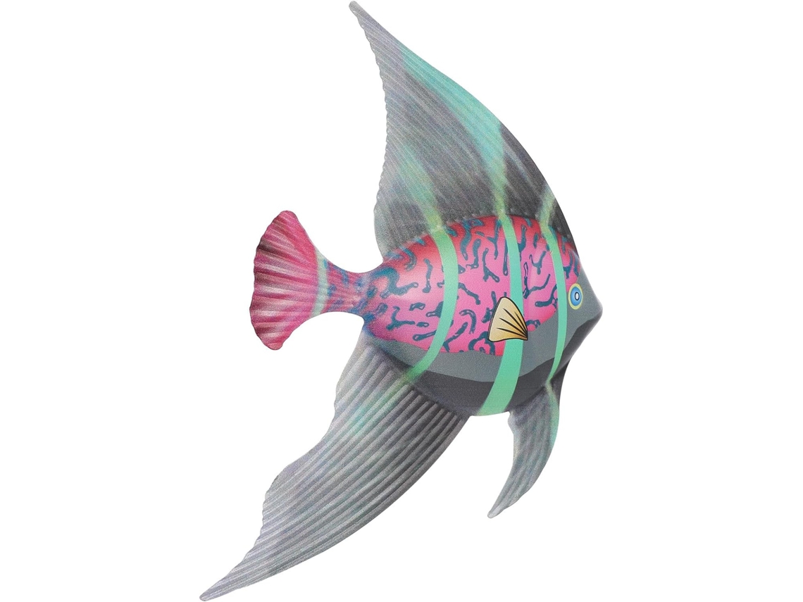 Decoração Parede Forma Peixe Ferro Pendurar Estar Ornamento Natural Áreas Externas Arte Sala GOKOCO