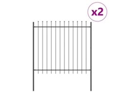 Cerca Para Jardim 2 Pcs Cinzeto 3,4 X 1,5 M