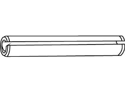 Cavilha Elástica Din CHEMITOOL 1481 6X36 Sem Acabamento