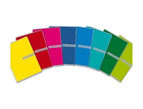 Caderno e bloco BLASETTI Colorclub A4 21 folhas multicolorido