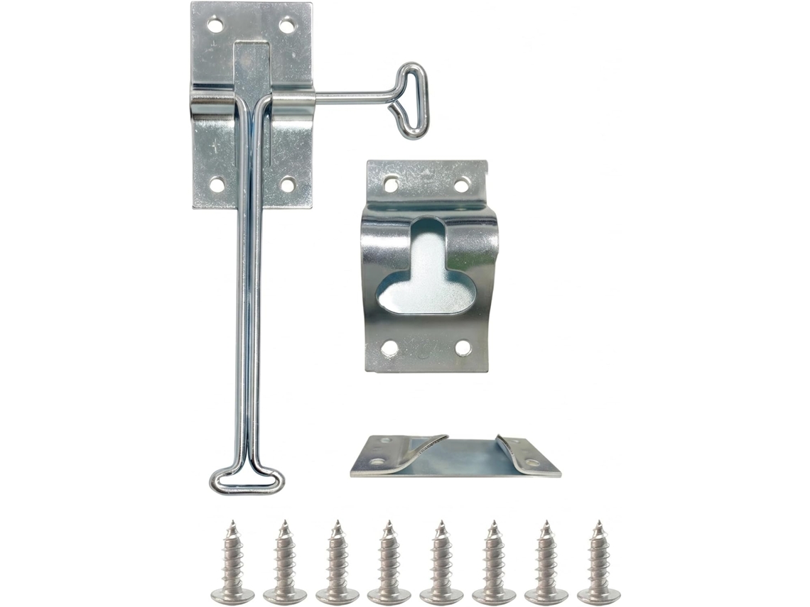Suporte De Porta Para Rv, Trava De Porta Metal 15cm 6 Polegadas, Fácil De Instalar Para Trailers E Vans Carga
