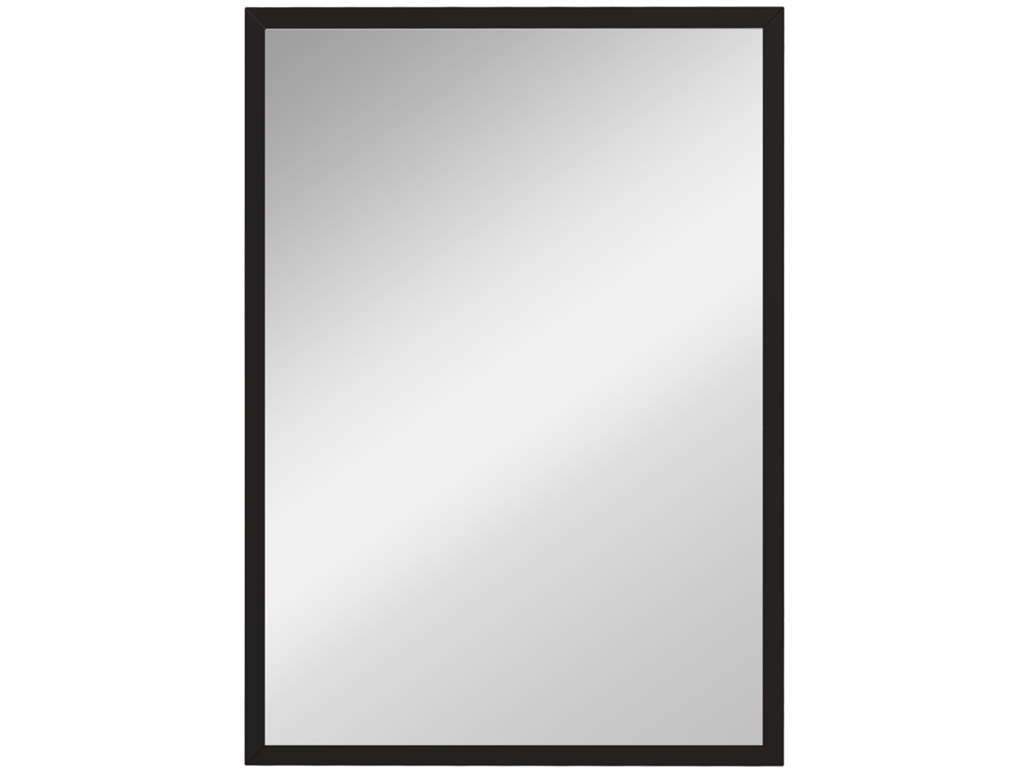 Espelho de Parede Mdf, Vidro Cor Preto 50x2x70 cm Homcom