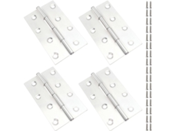 Dobradiças Para Armário, Pacote Com 4 Dobradiças Automáticas De Mola Para Fechamento Portas, Dobradiças Pequenas