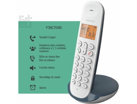 Telefone Fixo LOGICOM Dect Iloa 150 Solo Ardósia