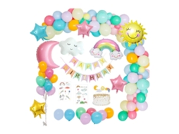 Conjunto Balões Aniversário Reutilizáveis Ecológicos