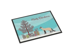 Felpudo Interior/exterior Navideño Colorpoint Longhair 3 Gatos 18x27