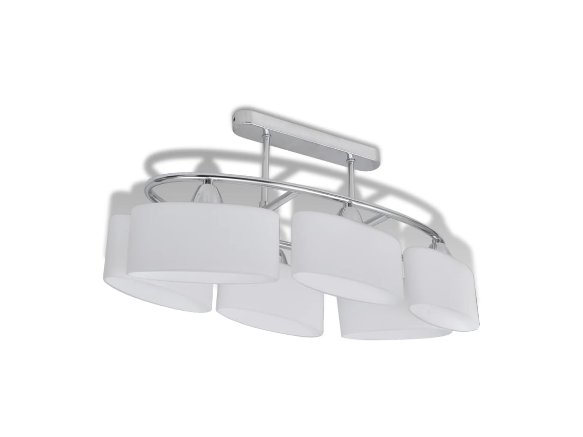 Candeeiro de teto VIDAXL White Glass (55 x 25 x 27.5)
