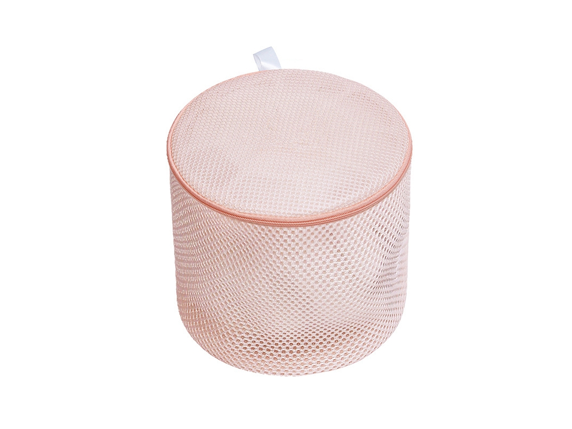 Sacola de Lavagem para Roupa Íntima Rosa Cinza S/MARCA