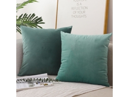 2026 funda de Almohada de Terciopelo de Duas Peças, Suave e Luxuosa, Cor Verde Cipreste, 40x40 Cm