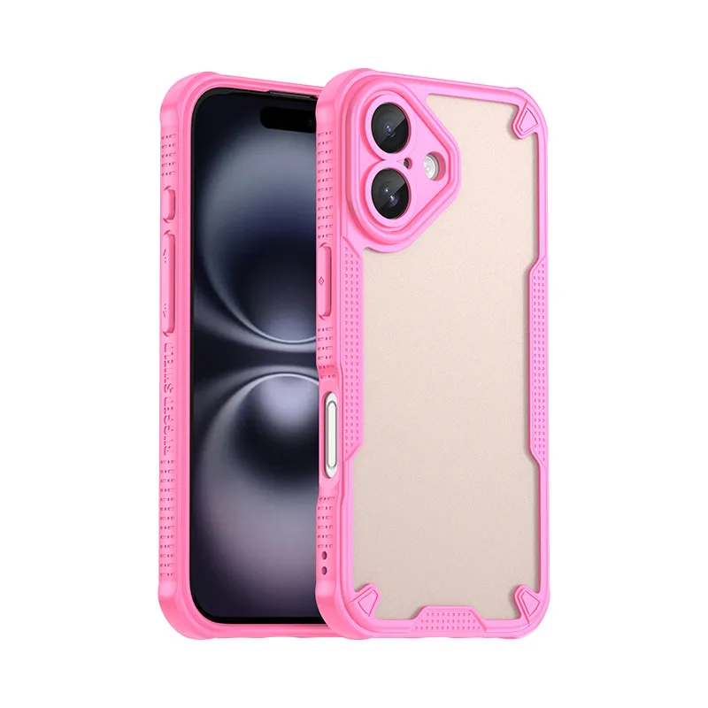 (rosa, Iphone 17 Pro Max) Capa De Celular Luxuosa Em Tpu, Resistente A Impactos E Durável, Com Design De Borda Fosca Para Proteção Completa.