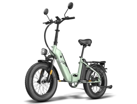 Bicicleta Elétrica Fafrees Ff20 Polar Motor 500w Bateria 48v24ah Pneus De 20 Polegadas Travões De Disco Mecânicos Verde